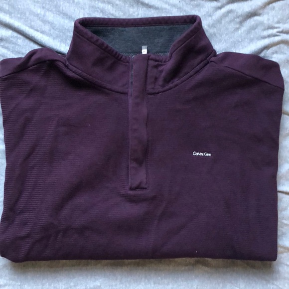Calvin Klein Sweater 4 Zip Pullover Xl 